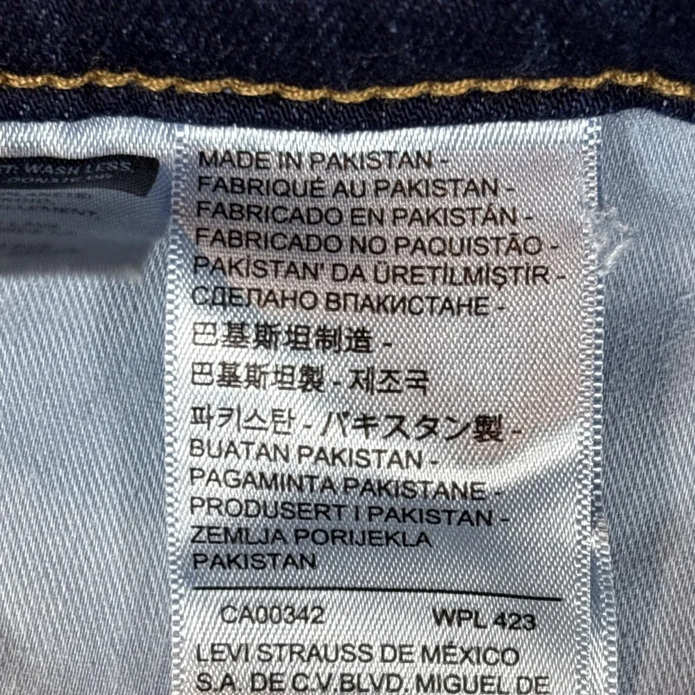 Levi Strauss 314‎ Shaping Straight Dark Denim Jeans Women 33X31